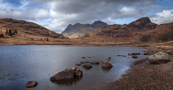 The Langdales from Blea Tarn, Lake District