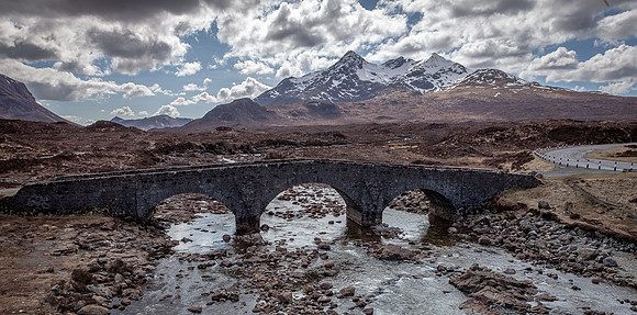 The Old Bridge and The Cuillin Hills at Sligachan (1)