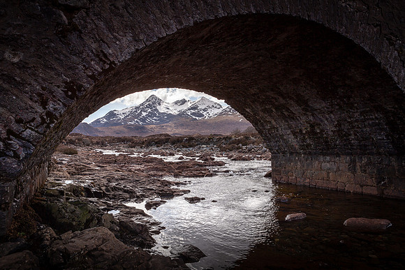 The Old Bridge and The Cuillin Hills at Sligachan (2)