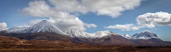 The Red Cuillin Hills from the Portree-Sligachan road